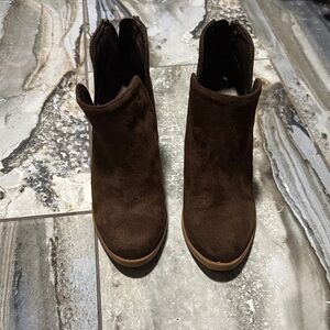 Jolie Dark Brown Ankle Booties